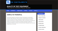 Desktop Screenshot of dsinstruments.com