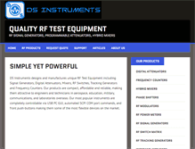 Tablet Screenshot of dsinstruments.com